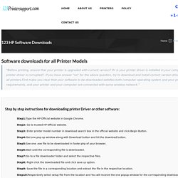 123 HP Software & Driver Downloads for Windows, Mac, Smartphones
