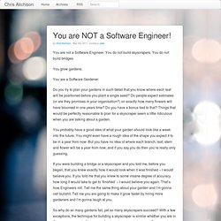 You are NOT a Software Engineer! - Chris Aitchison