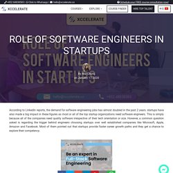 Role of Software Engineers in Startups