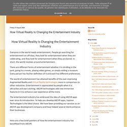 Software testing: How Virtual Reality Is Changing the Entertainment Industry