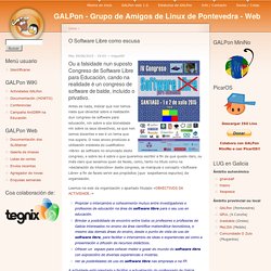 GALPon - Grupo de Amigos de Linux de Pontevedra - Web