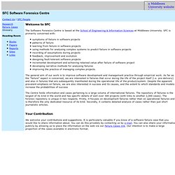 Software Forensics Centre