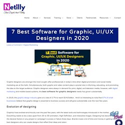 7 Best Software for Graphic, UI/UX Designers in 2020 - Netilly