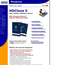 Software - HDClone - Hard disk copy, hard disk backup, hard disk