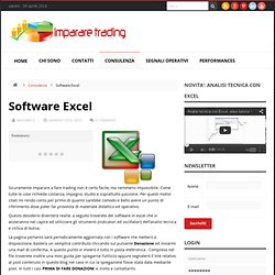 Software Excel per i cicli di borsa