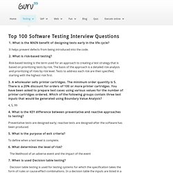 Top 100 Software Testing Interview Questions