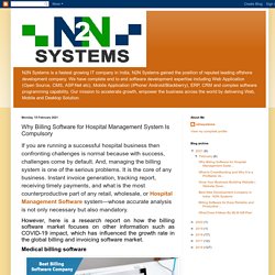 N2N Systems: Why Billing Software for Hospital Management System Is Compulsory
