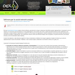 Software per la social network analysis - diploD