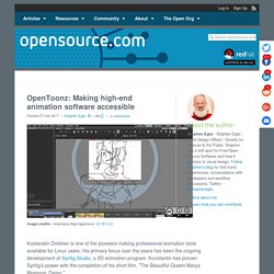 Making high-end software like OpenToonz accessible