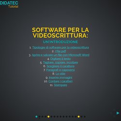 Software per la videoscrittura