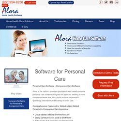 Home Health Software for Personal Care