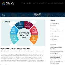 How to Reduce Software Project Risk - Argos InfoTech