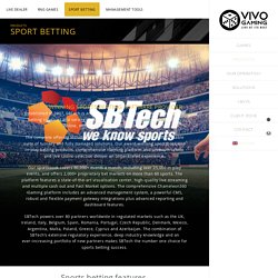 Award winning sports betting software provider, igaming platform