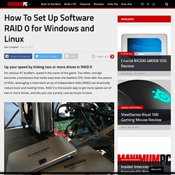 How To Set Up Software RAID 0 for Windows and Linux - Maximum PC