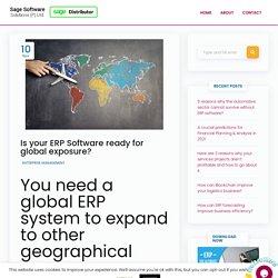 Is your ERP Software ready for global exposure?