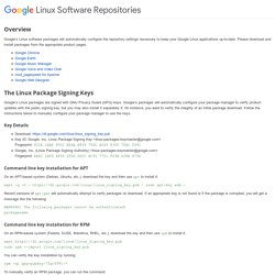 google - linux soft repository