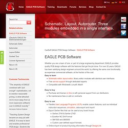 EAGLE PCB Design Software - Schematic & Layout Editor & Autorouter