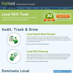 Local SEO Software & Services