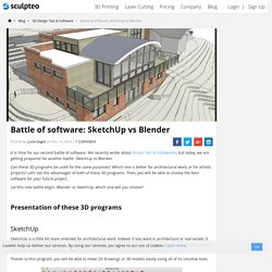 Battle of software: SketchUp vs Blender