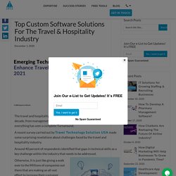 Top Custom Software Solutions For The Travel & Hospitality Industry
