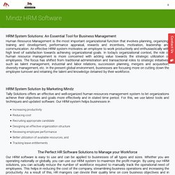 Human Resource Management System - HR Software Solutions