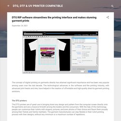 DTG RIP software streamlines the printing interface and makes stunning garment prints