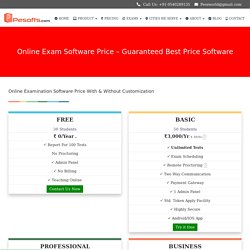 Online Exam Software Price
