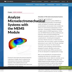 MEMS Software - For Microelectromechanical Systems Simulation