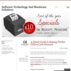 A Quick Guide to Buying Printer-Driven Cash Drawers