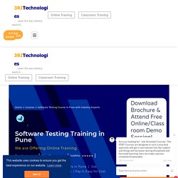 Software Testing Course in Pune with Industry Experts