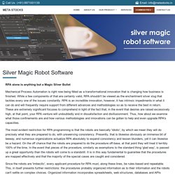 Silver Magic Robot Software
