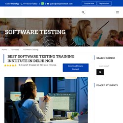 Software Testing Training Institute in Noida