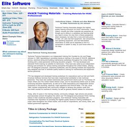 Elite Software - HVAC/R Training Materials