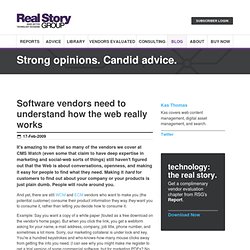 Trends: Software vendors need to understand how the web really w
