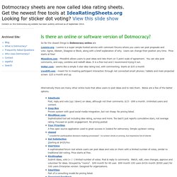 Is there an online or software version of Dotmocracy?