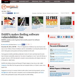 DARPA makes finding software vulnerabilities fun