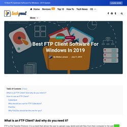 Best FTP Client Software For Windows In 2019