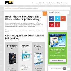 iPhone Spy Software Without Jailbreaking