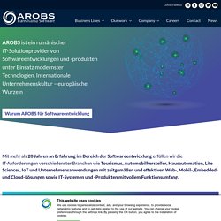 Softwareentwicklung und IT-Outsourcing mit AROBS - ihre Solutionprovider