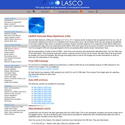 The SOHO/LASCO Instrument Homepage