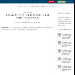 Soi cầu MT 5/12 - Dự đoán XSMT xổ số miền Trung hôm nay