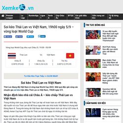 Soi kèo Thái Lan vs Việt Nam, 19h00 ngày 5/9 – vòng loại World Cup