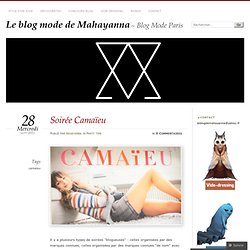 Le blog mode de Mahayanna