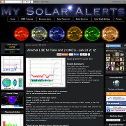 Another LDE M Flare and 2 CME's - Jan 23 2012