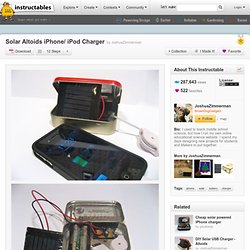 Solar Altoids iPhone/ iPod Charger