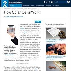 How Solar Cells Work"