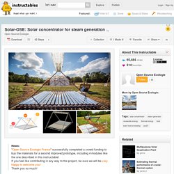 Solar-OSE: Solar concentrator for steam generation - 2