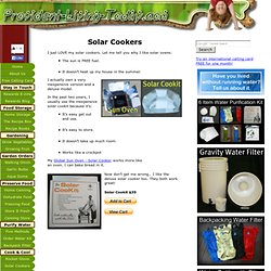 Solar Cookers That You Can Afford