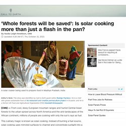 Is solar cooking more than just a flash in the pan?