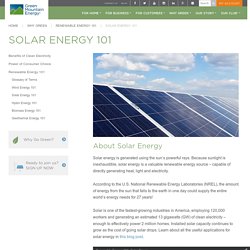 Solar Energy 101 - Green Mountain Energy Company